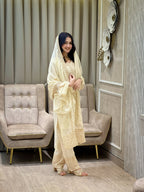 Teeya Creation White Color Faux Georgette Embroidery Work Party Wear Salwar Suit - Distacart