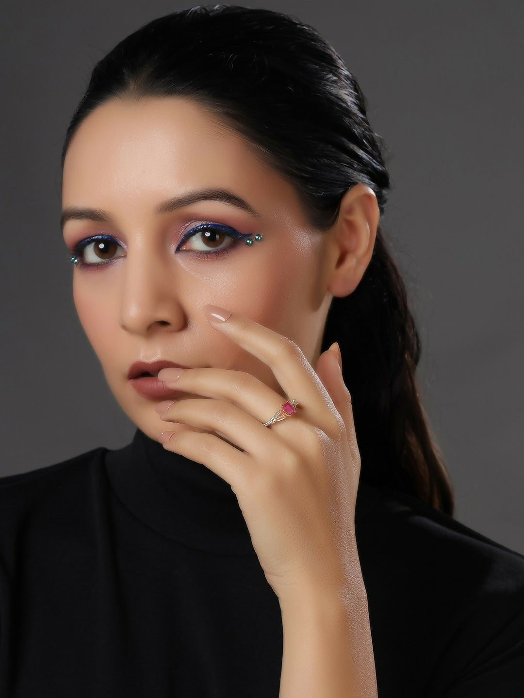Diamond and Ruby Ring- Ruby Raang