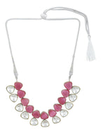 Pink and Kundan Stone Neckpiece- Ruby Raang