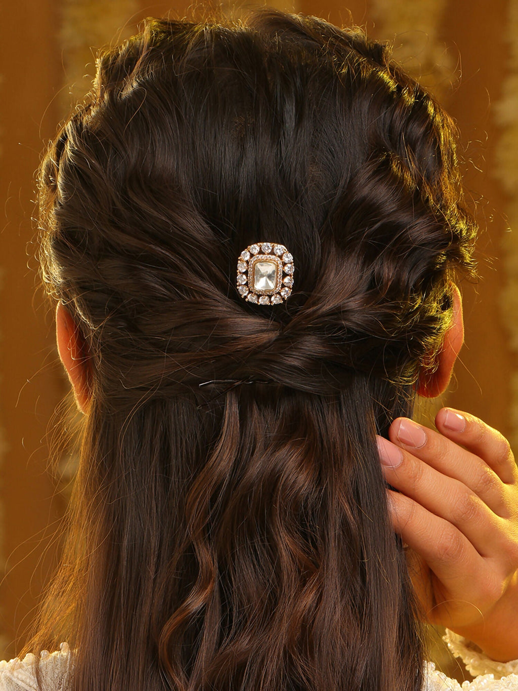 Ruby Raang Silken Floral Hair Pin