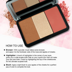 Daily Life Forever52 Glambo - Contour Highlighter Blush Palette - Barbie Doll