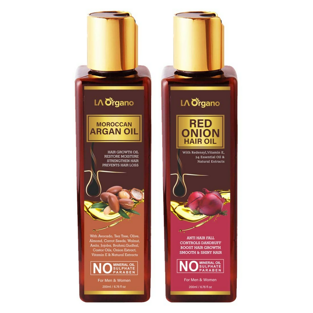 LA Organo Moroccan Multi-Purpose Hair Growth Oils Combo