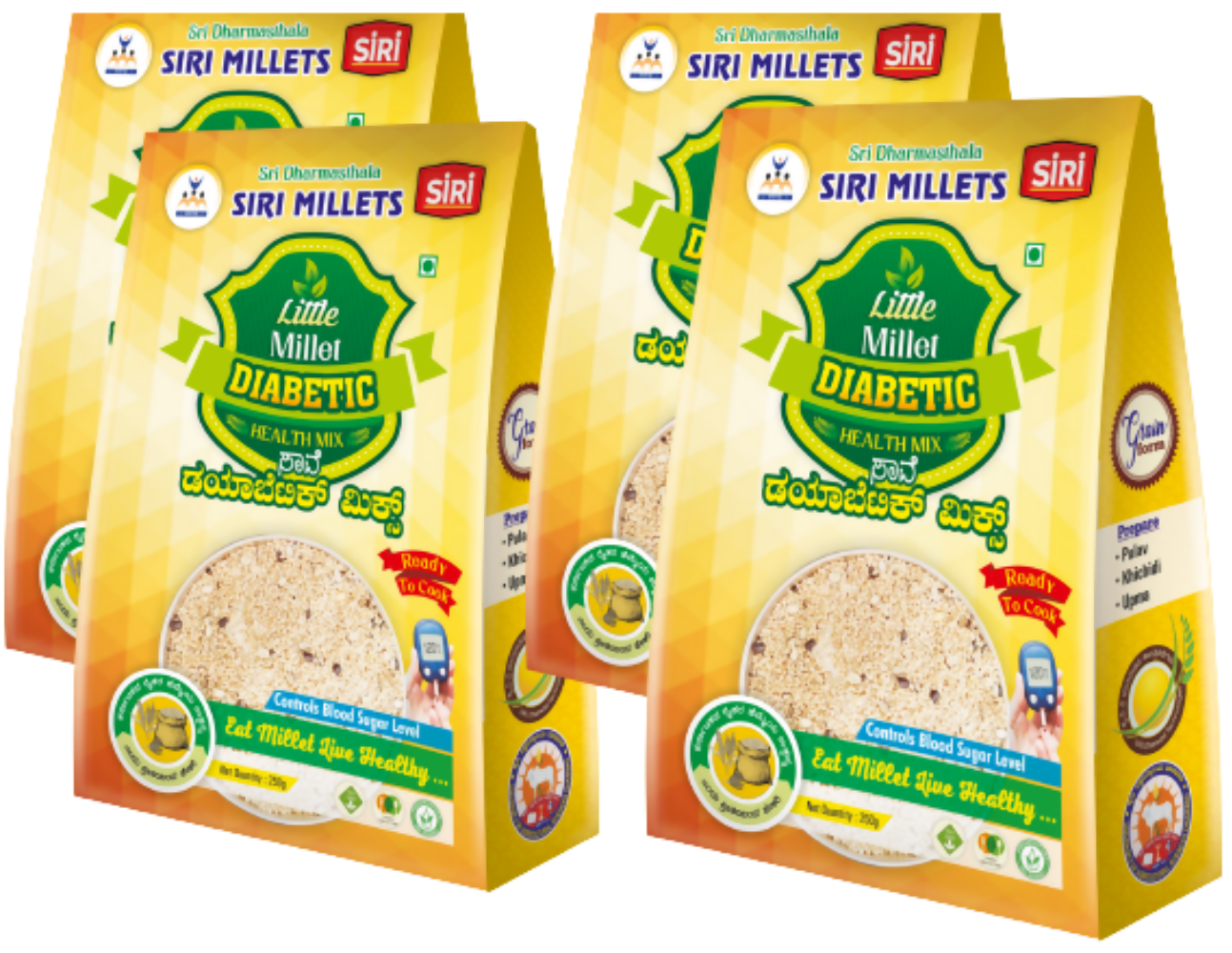 Siri Millets Little Millet Diabetic Health Mix - Nutritious Grain Blend