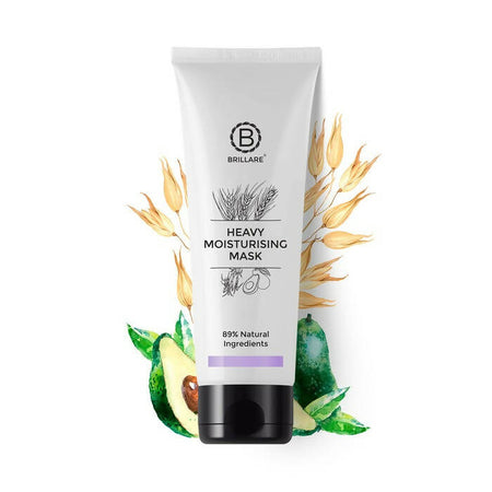 Brillare Heavy Moisturising Hair Mask, Natural Conditioner for Dry and Frizzy Hair