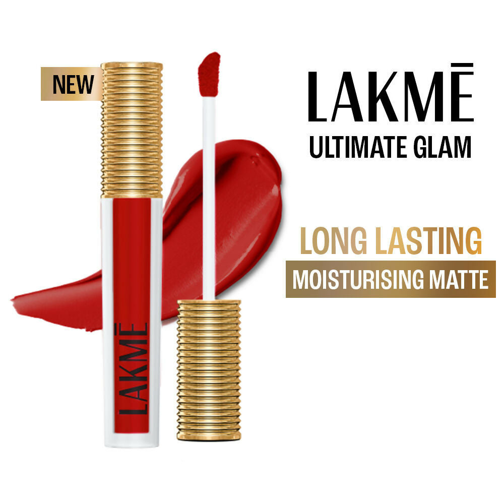 Lakme Ultimate Glam Matte Liquid Lipstick - Red Velvet