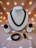 Inhanns Rangshine 4-In-1 Crystal Glam Set - Handmade - Black