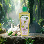 VI-JOHN Naturale Garlic Enriched Hair Oil Promotes Natural Hair Growth With Vitamin A.E & F