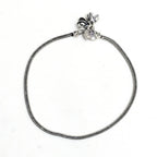 Mominos Fashion Kamal Johar Oxidised Silver Simple Anklets