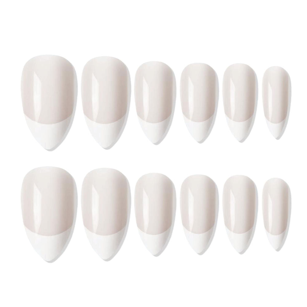shills professional reusable press on nails french almond spn738