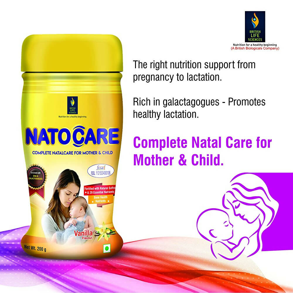 British Life Sciences Natocare Lactation Supplement for Breastfeeding Mothers - Distacart