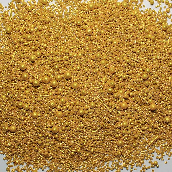 gold sprinkles bottle for decoration bottle 100 g