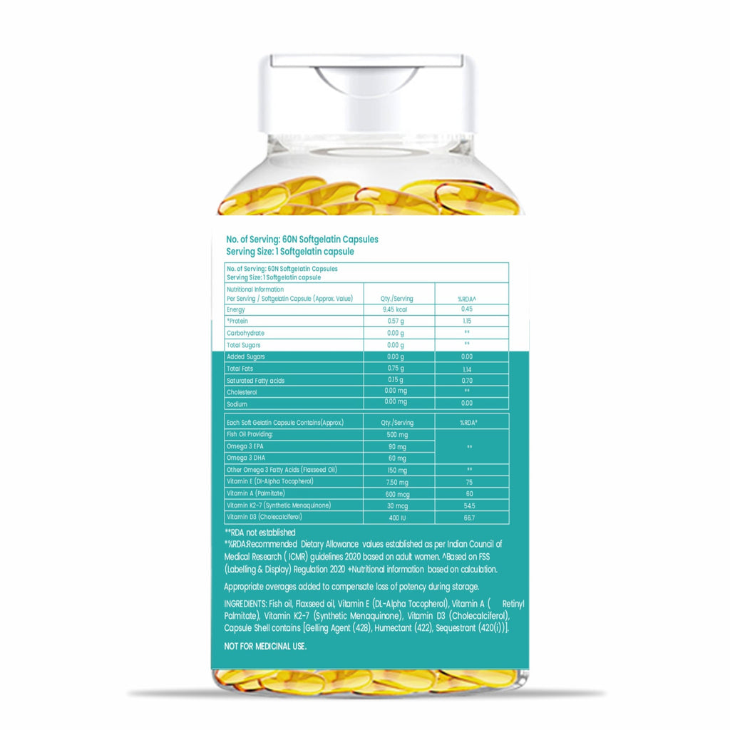 Dr. Morepen Omega-3 Deep Sea Fish Oil 500mg Softgels - Distacart