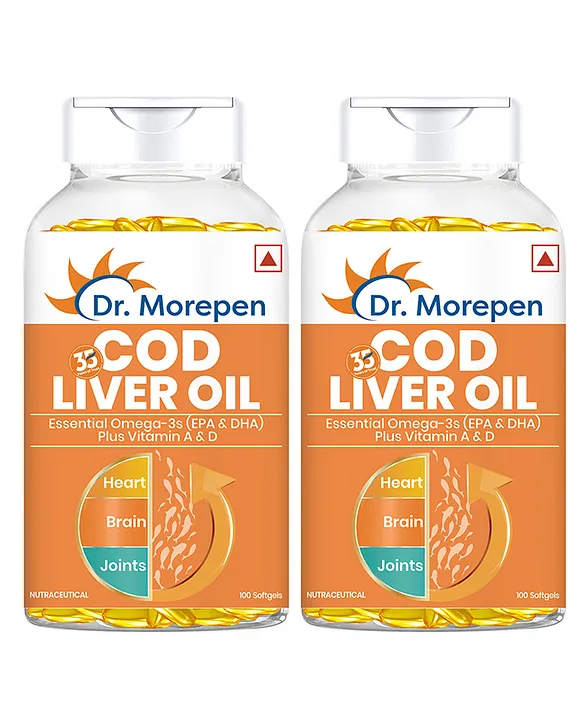 Dr. Morepen Cod Liver Oil Softgels - Distacart