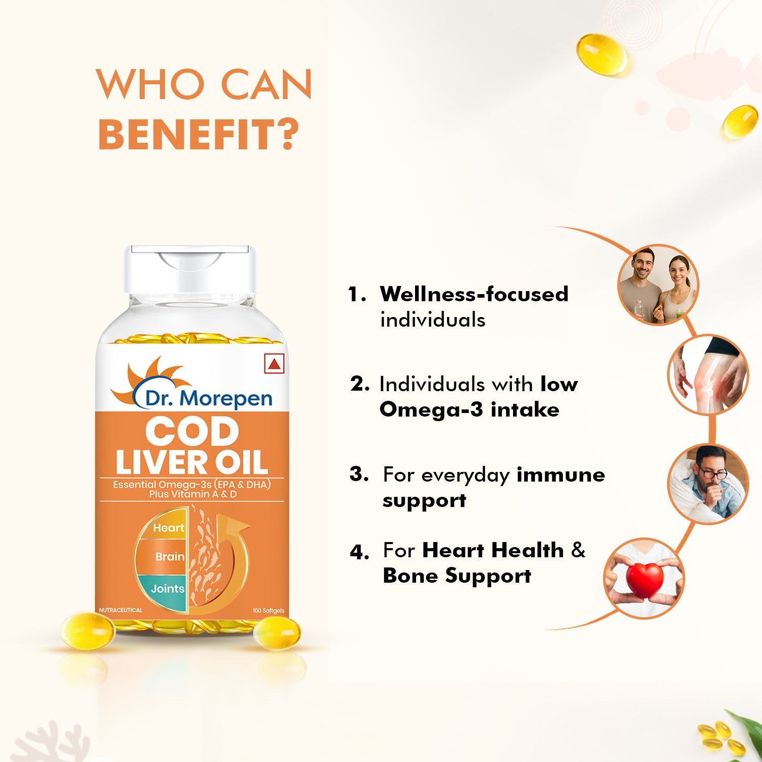 Dr. Morepen Cod Liver Oil Softgels - Distacart