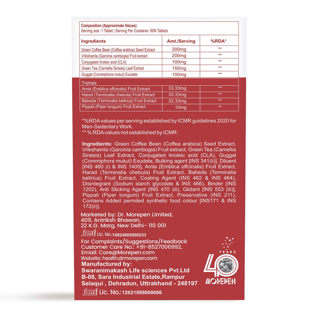 Dr. Morepen Fat Burner Tablets - Distacart