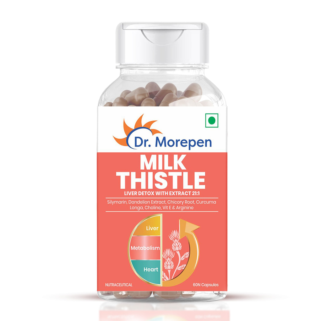 Dr. Morepen Milk Thistle+ Capsules For Liver Health - Distacart