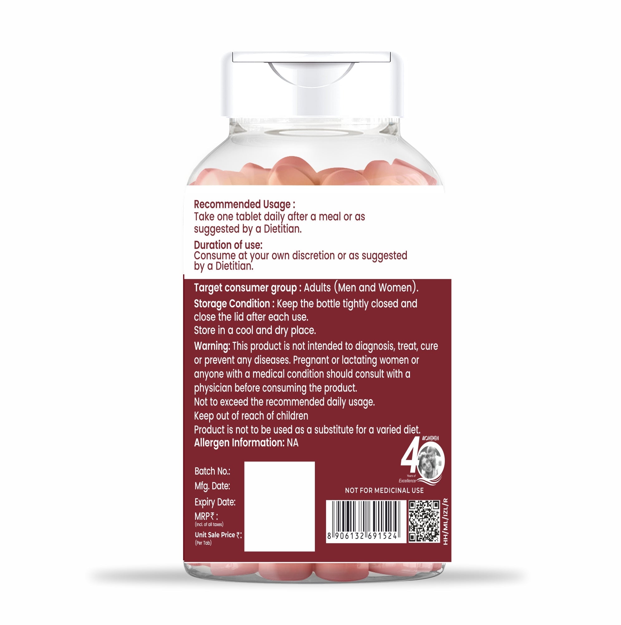 Dr. Morepen Iron & Zinc Tablets - Distacart