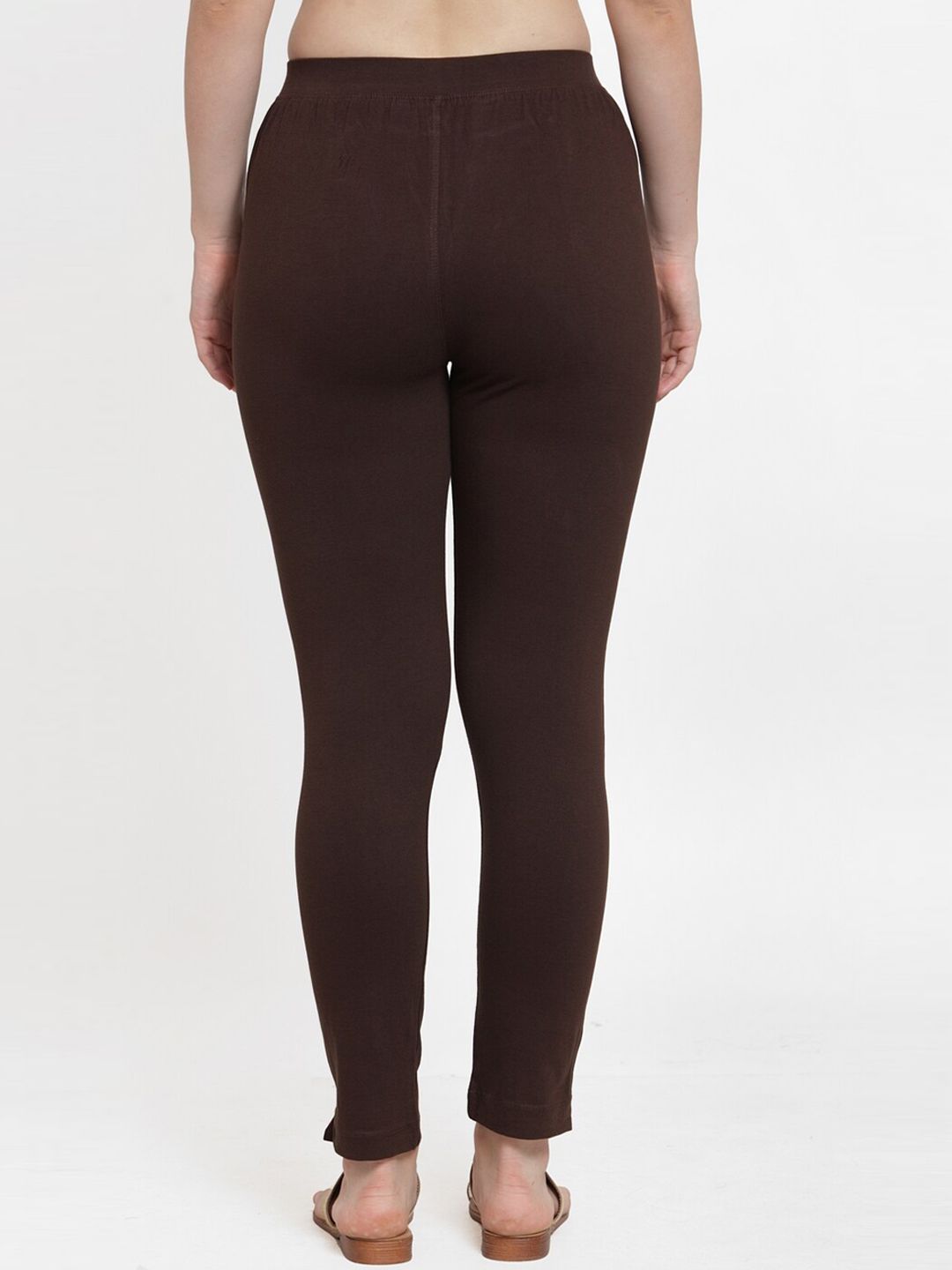 TAG 7 Women Olive Green & Brown Pack of 2 Leggings