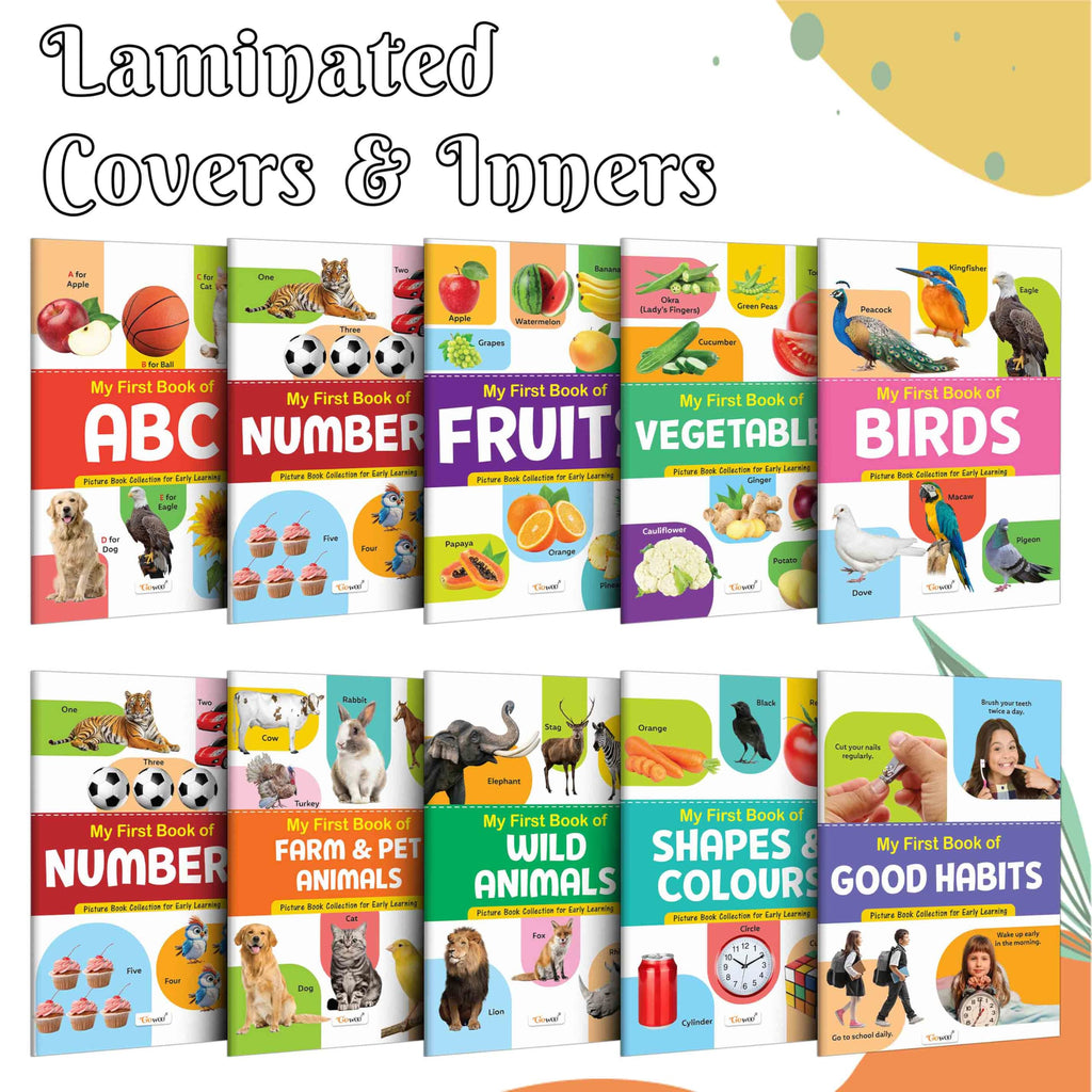 My First Picture Book Collection For Early Learning : Books For Children, Learning Picture Library For Kids, Toddler book, Early learning book With 10 Topics