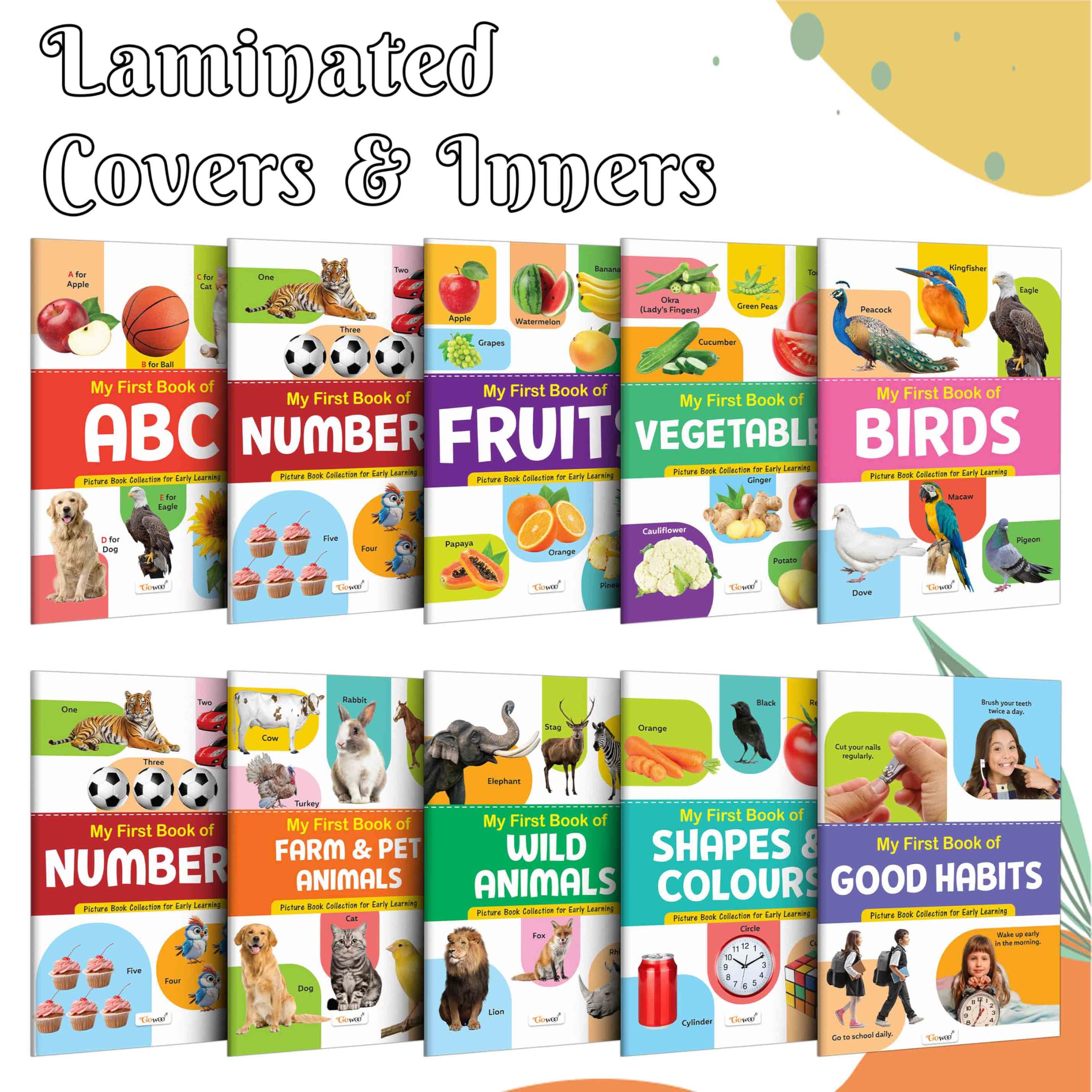 My First Picture Book Collection For Early Learning : Books For Children, Learning Picture Library For Kids, Toddler book, Early learning book With 10 Topics