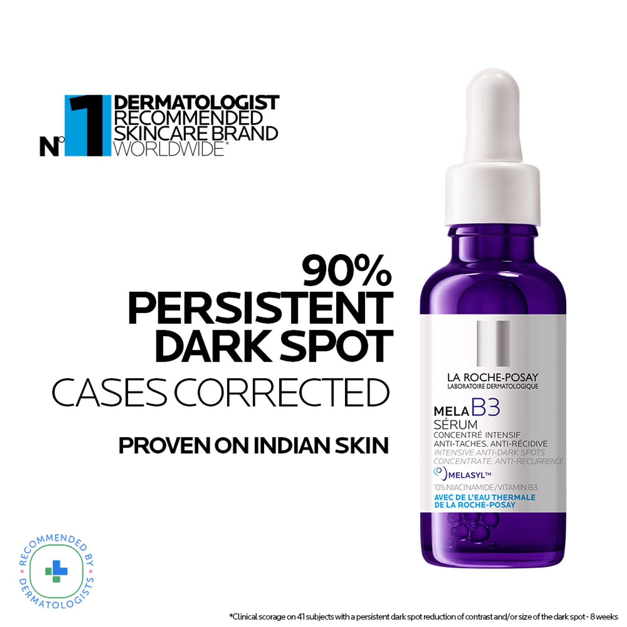 La Roche-Posay Mela B3 Serum, For Anti-Dark Spots & Pigmented Skin with Melasyl + 10% Niacinamide