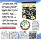 Motivation - Adult Colouring Book : Fun colouring for Kids and Adults, Creative coloring Book, Mindfulness coloring book, Relaxing coloring book