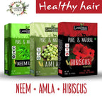 Luxura Sciences Natural Hair Care for Healthy Hair Regular - Neem + Amla + Hibiscus