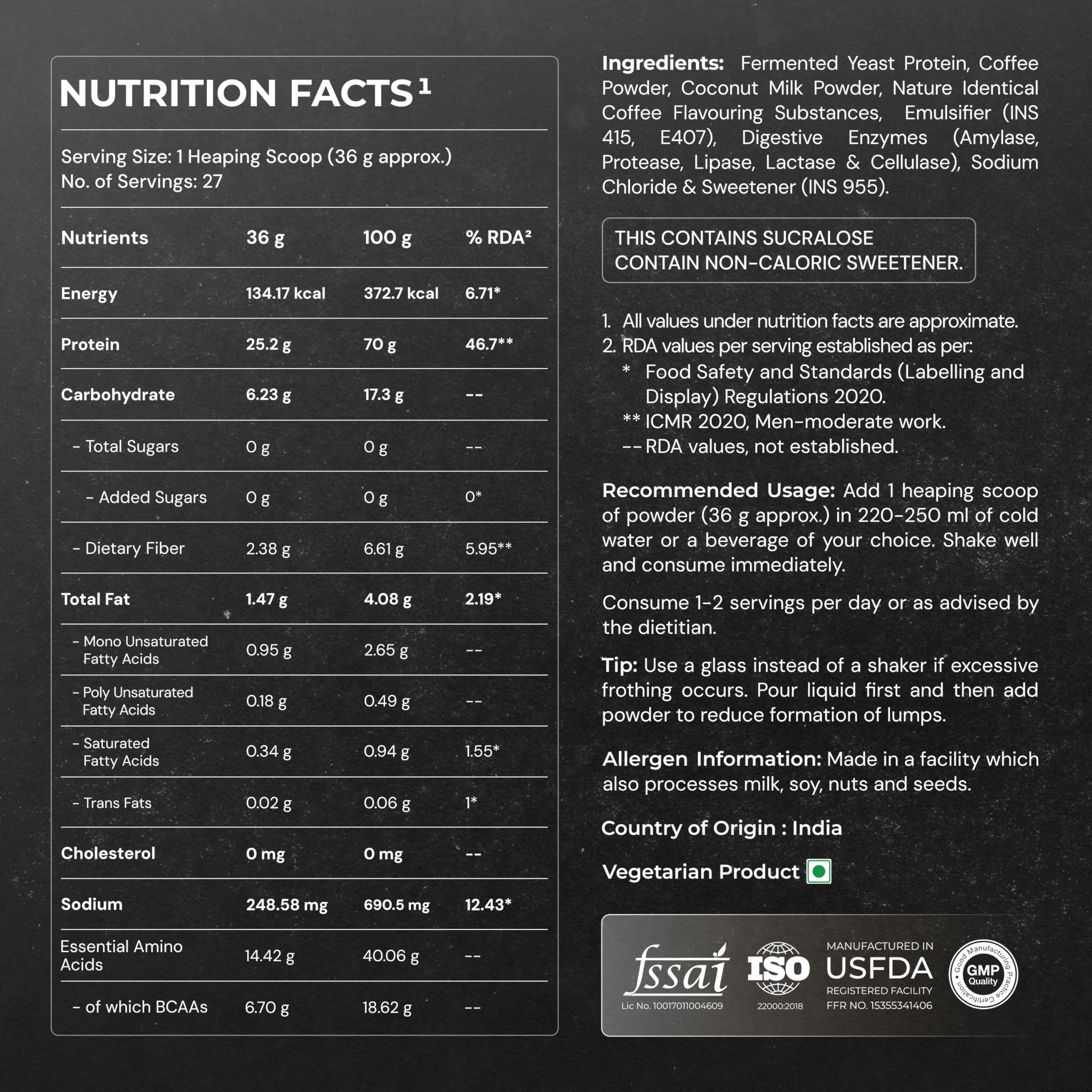 Nutrabay Yeast Protein Powder