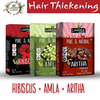 Luxura Sciences Natural Hair Care for Hair Thickening - Hibiscus + Amla + Aritha