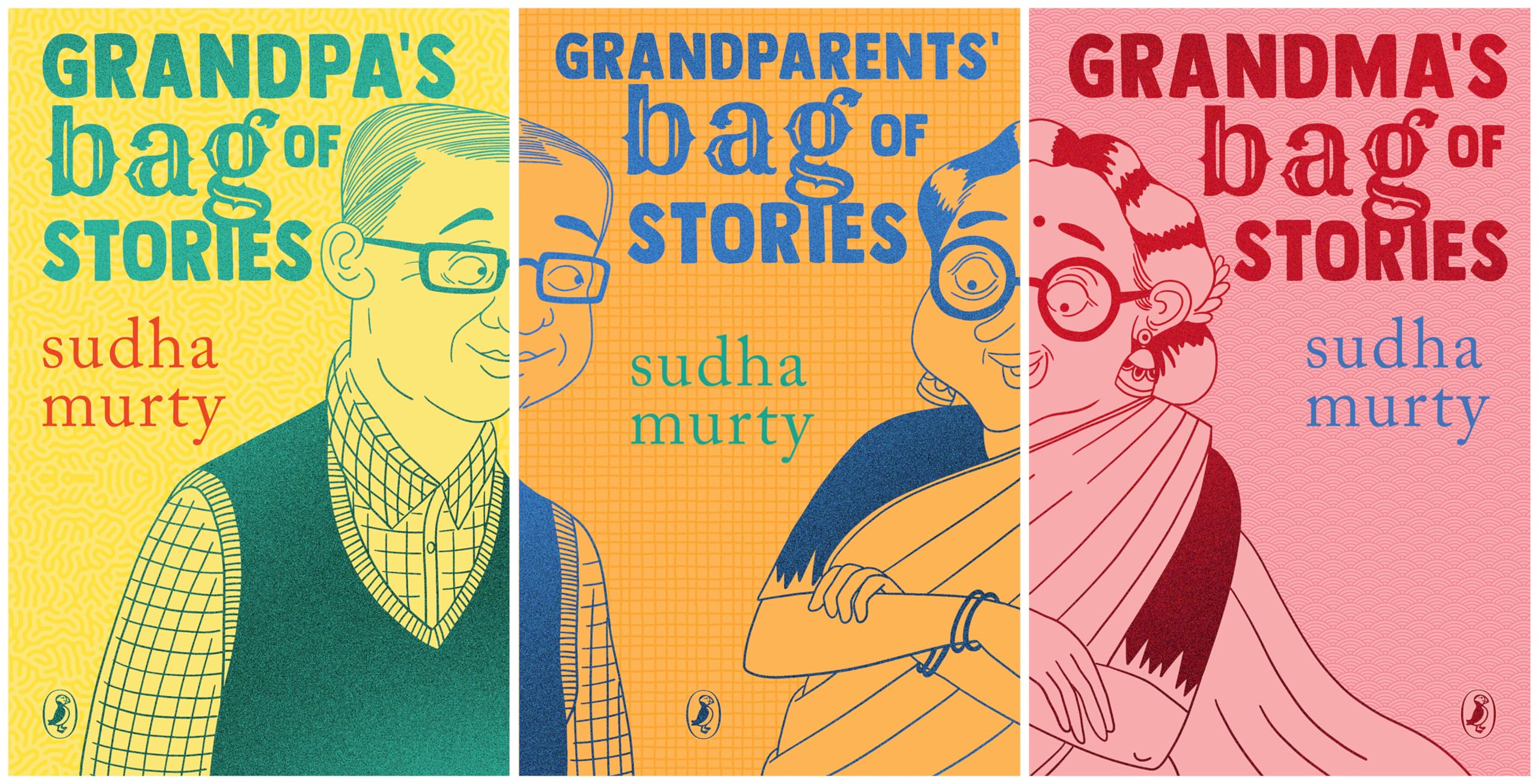 A Bagful of Stories: A Gift Edition Boxset of Grandma’s, Grandpa’s and Grandparents’ Bag of Stories by Sudha Murty