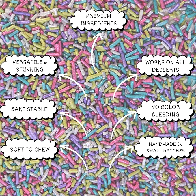 rainbow sprinkles for decoration 15 100 g