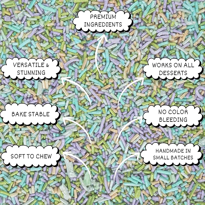 rainbow sprinkles for decoration 08 100 g