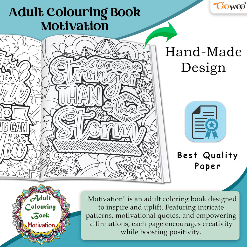 Motivation - Adult Colouring Book : Fun colouring for Kids and Adults, Creative coloring Book, Mindfulness coloring book, Relaxing coloring book