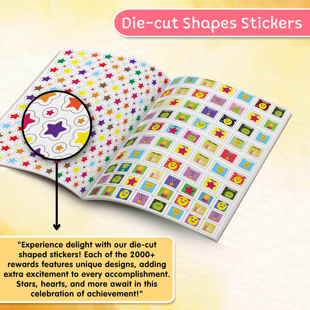 "2000+ Reward Stickers: A Fun Sticker Book for Teachers and Parents - Encouraging and Celebrating Kids' Achievements with Over 2000 Stickers [Paperback]"