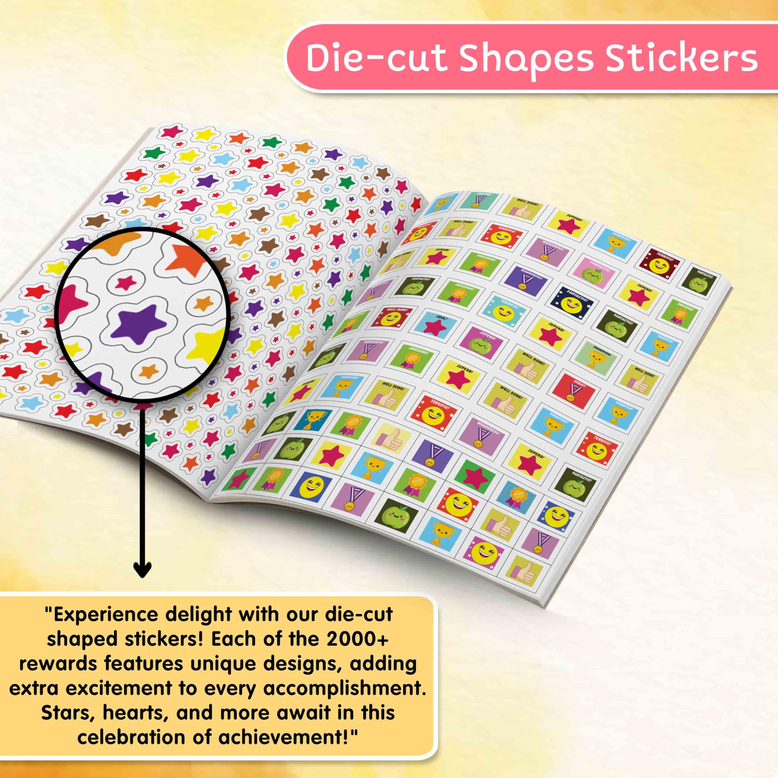 "2000+ Reward Stickers: A Fun Sticker Book for Teachers and Parents - Encouraging and Celebrating Kids' Achievements with Over 2000 Stickers [Paperback]"
