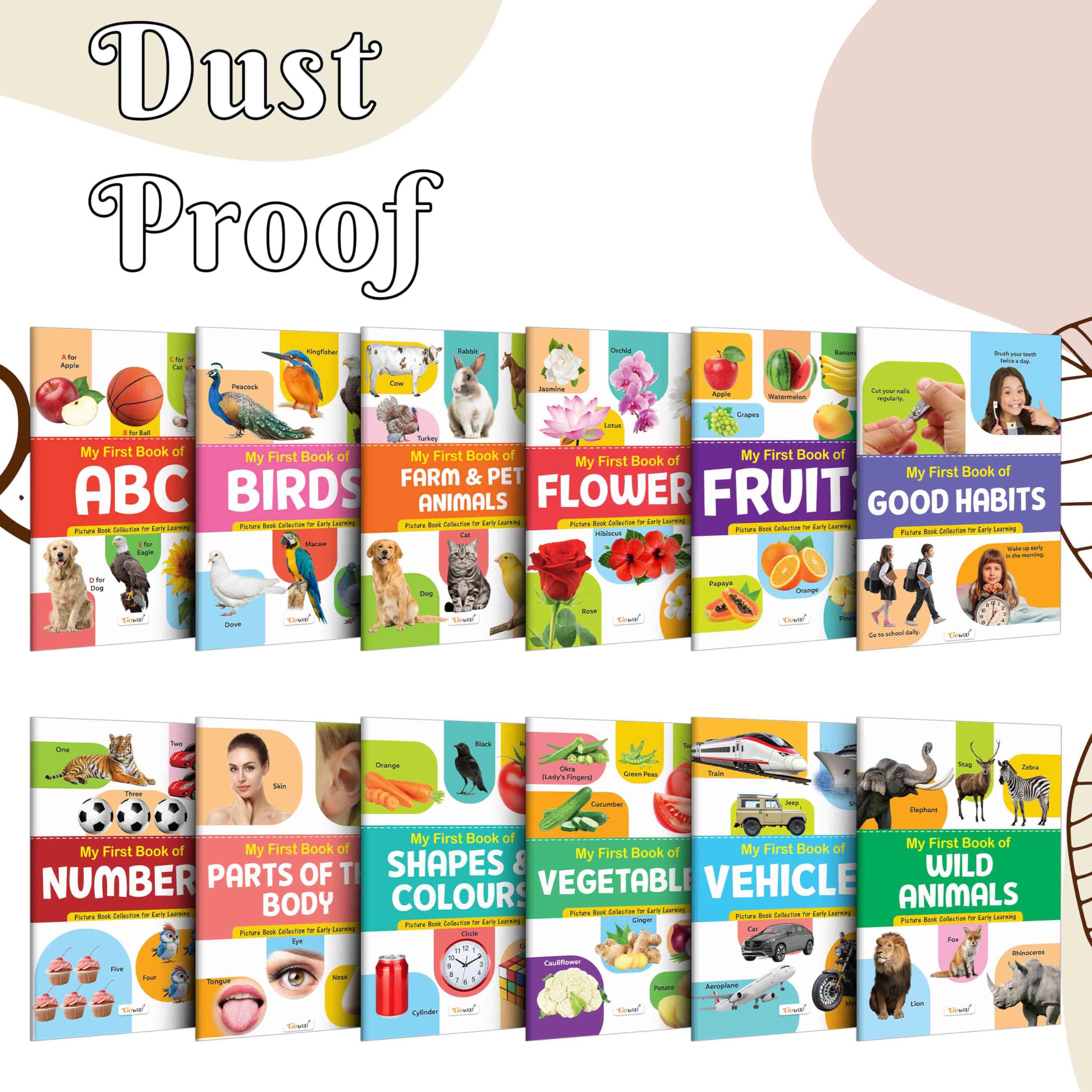 My First Picture Book Collection For Early Learning : Books For Children, Learning Picture Library For Kids, Toddler book, Early learning book With 12 Topics