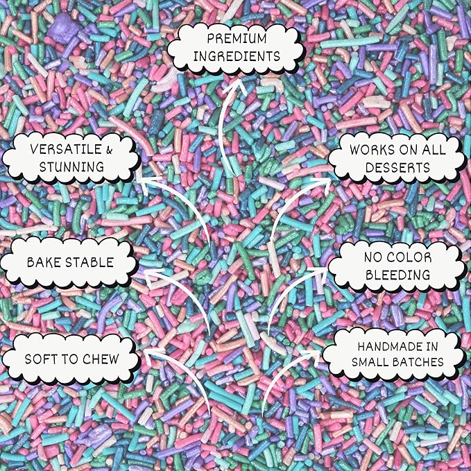 rainbow sprinkles for decoration 06 100 g