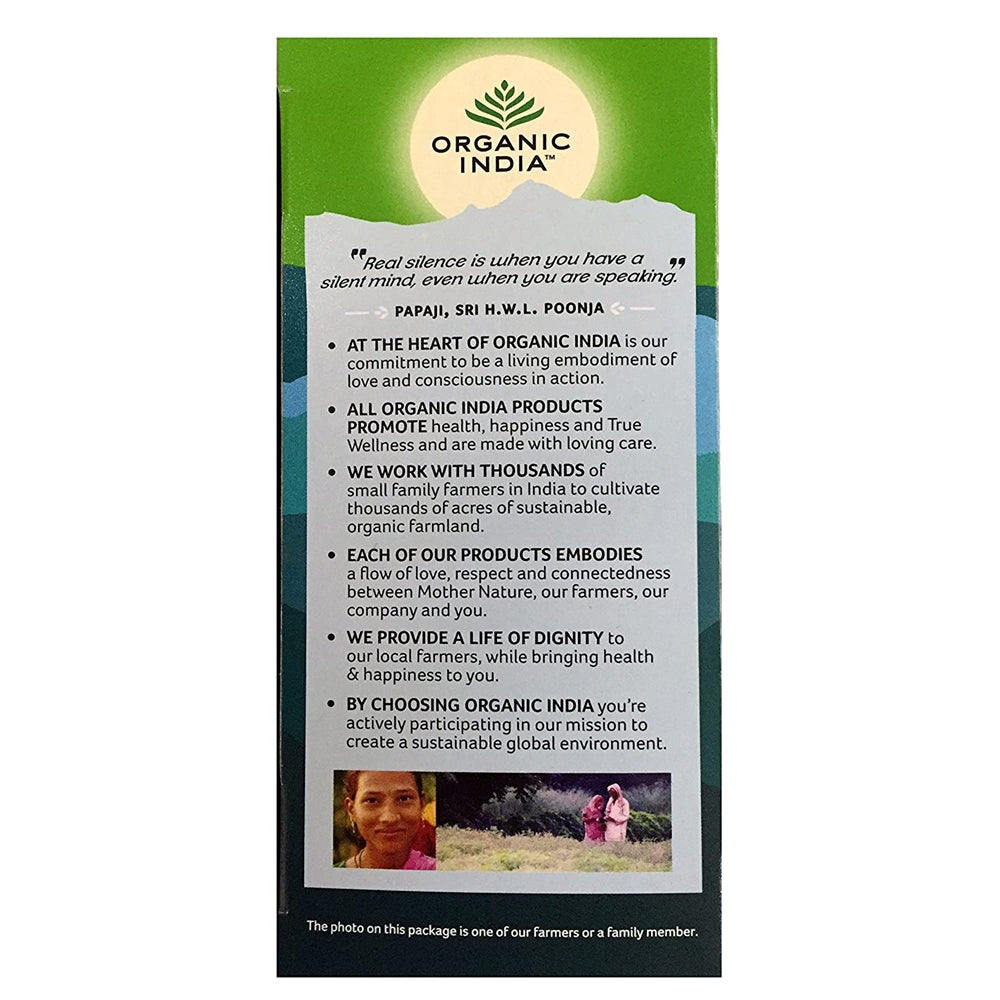 Organic India Tulsi Brahmi Tea 25 Tea Bags - Distacart