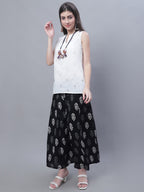 TAG 7 Women Floral Printed Flared Palazzos