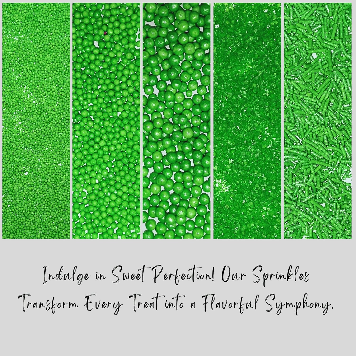 sprinkles for cakes cupcakes decoration usp 11pea green
