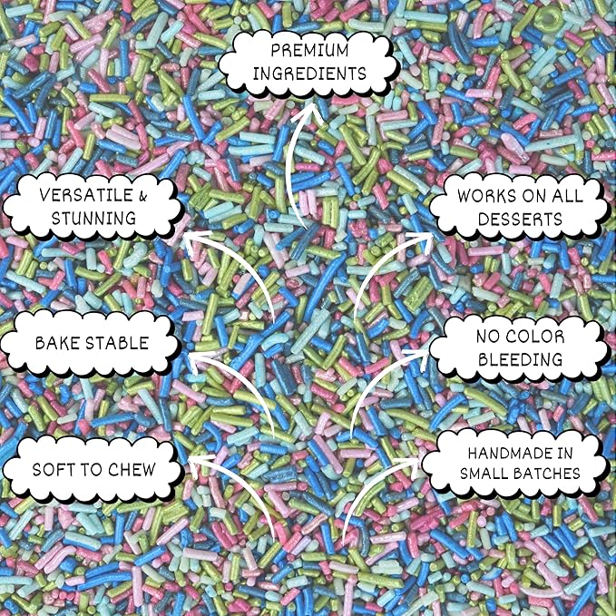 rainbow sprinkles for decoration 10 100 g