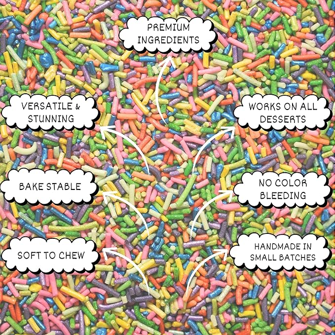 rainbow sprinkles for decoration 13 100 g
