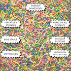 rainbow sprinkles for decoration 13 100 g