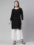 Souchii White Knitted Ethnic Palazzos - Distacart