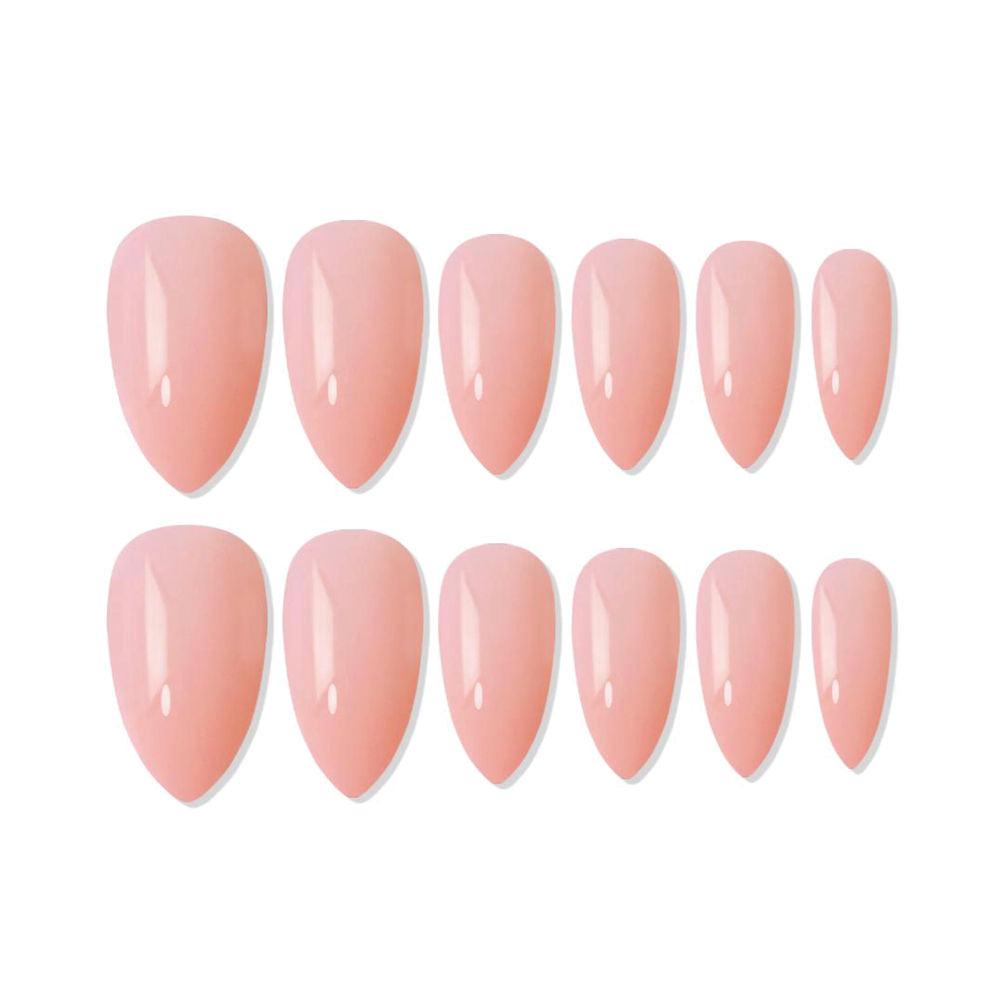 shills professional reusable press on nails almond spn655