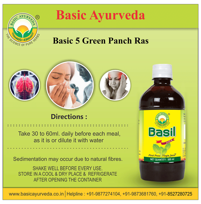 Basic Ayurveda Tulsi Ras (Basil Juice)