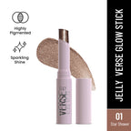 Swiss Beauty Jelly Verse Glow Eyeshadow Stick , Rich Color Payoff, Crease-Proof - Star Shower