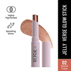 Swiss Beauty Jelly Verse Glow Eyeshadow Stick , Rich Color Payoff, Crease-Proof - Bronzed Eclipse