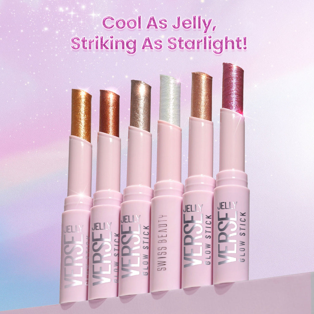 Swiss Beauty Jelly Verse Glow Eyeshadow Stick , Rich Color Payoff, Crease-Proof - Solar Flash - Distacart