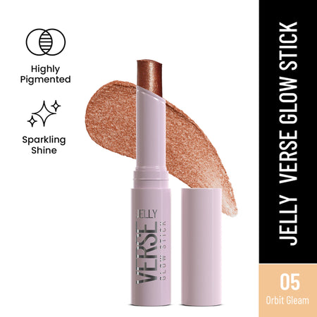 Swiss Beauty Jelly Verse Glow Eyeshadow Stick , Rich Color Payoff, Crease-Proof - Orbit Gleam